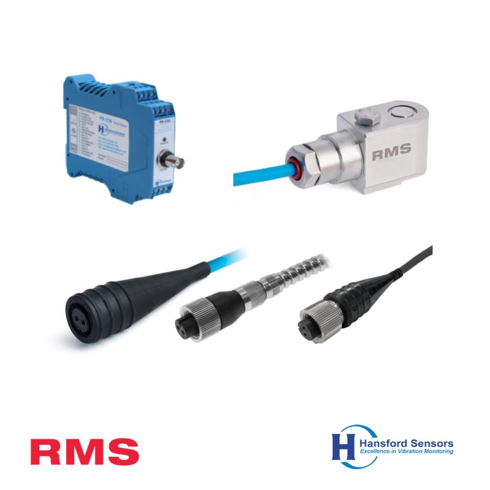 振动监测传感器、加速度计、模块、电缆和安装螺栓